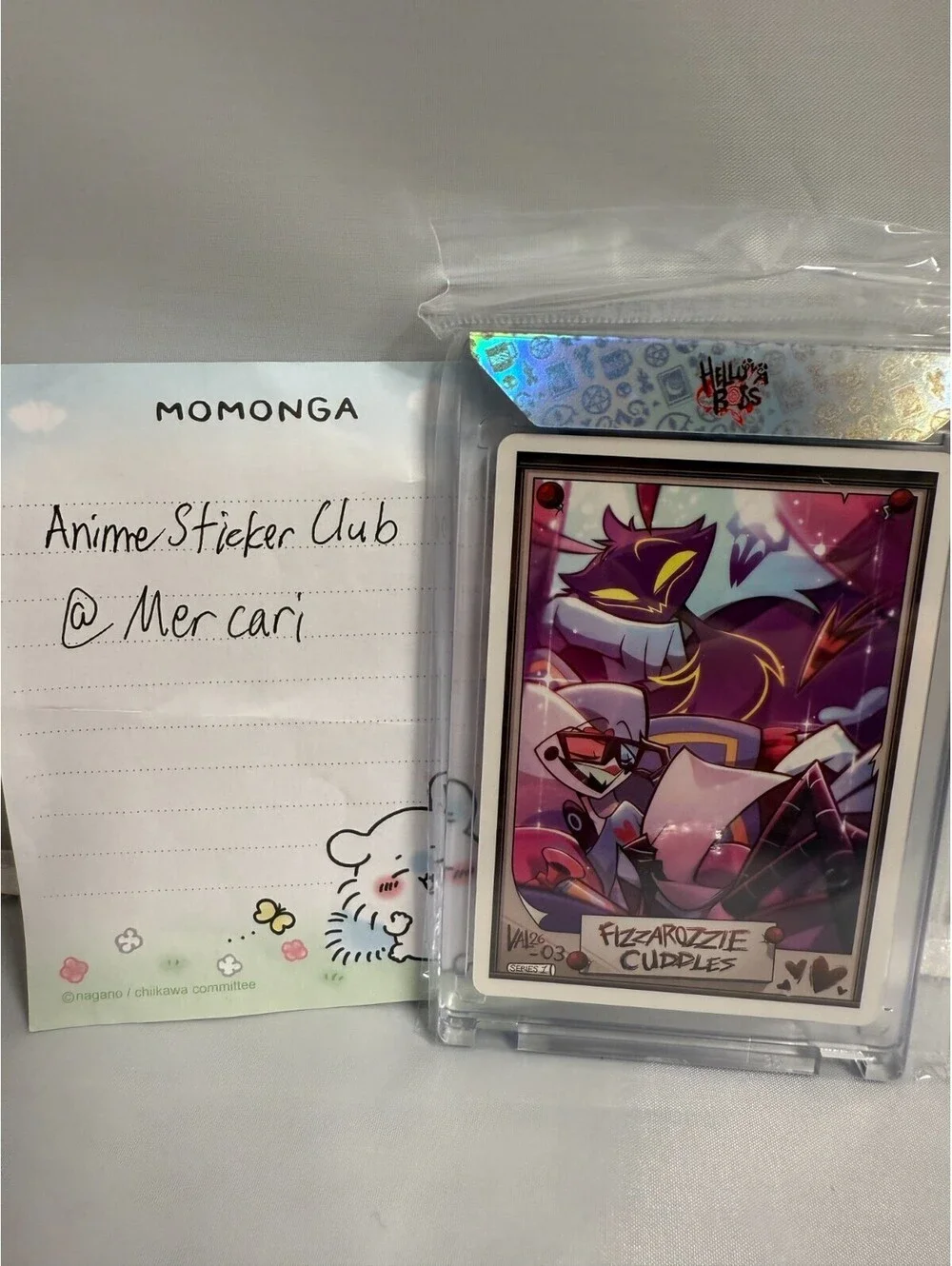 Helluva Boss Fizzarozzie Cuddles Promo Card VAL26-03 Valentines 2026 IN HAND